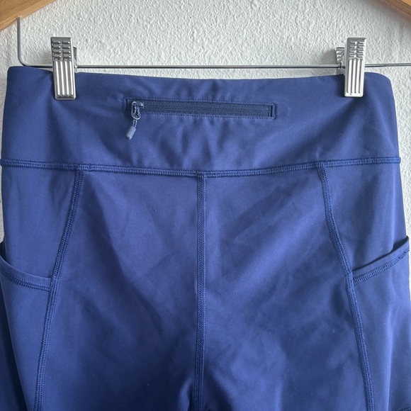 Lululemon Athletica Tight Stuff High Rise 24" Navy Scallop Hem Dot Fade Leggings - Picture 9 of 12